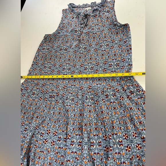 Max Studio Sleeveless Blue and Red Mini Sundress - Picture 7 of 8